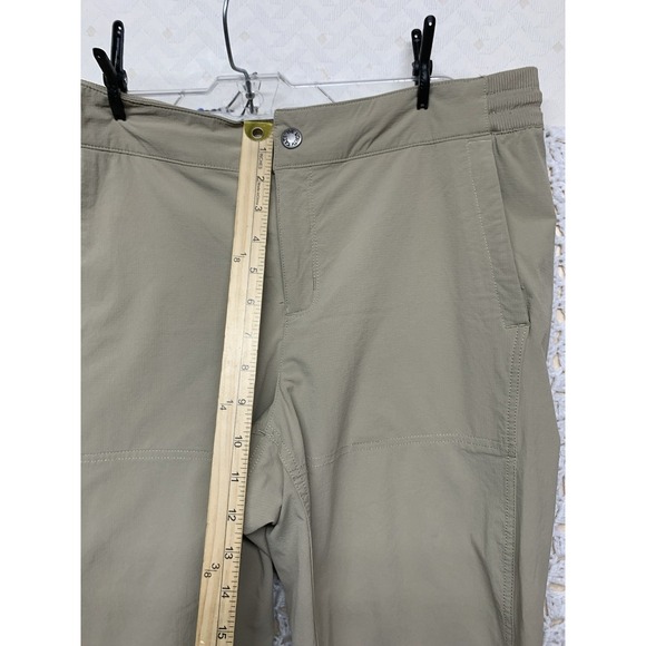 The North Face Joggers Pants Women's Size 10 Khaki Beige Pockets Stretch - Picture 6 of 12